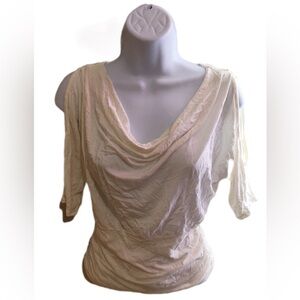 Eclipse Women's Cream Lace Top